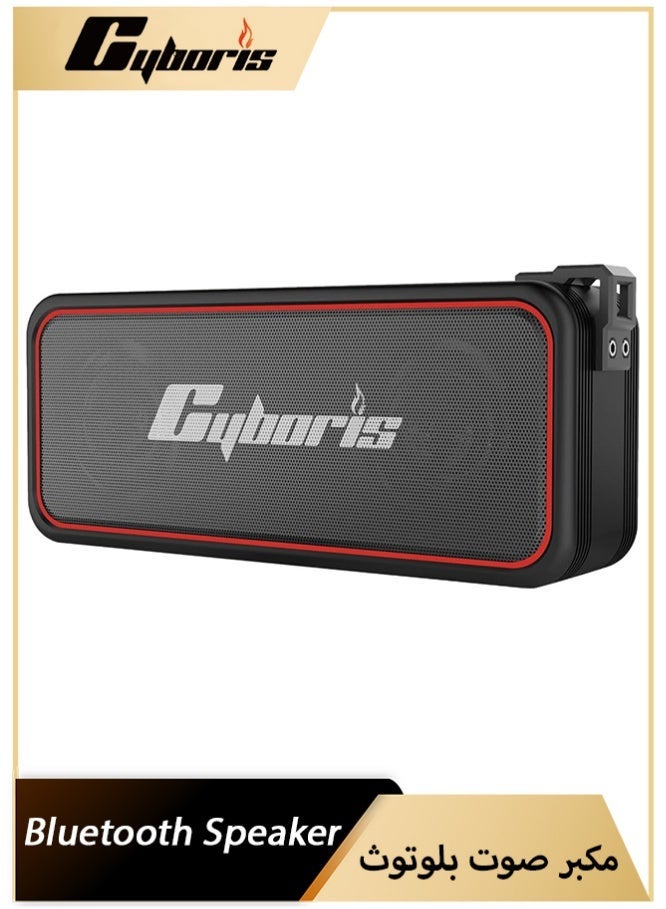 سايبوريس مكبر صوت بلوتوث محمول 20 واط، مكبر صوت لاسلكي مقاوم للماء بمعيار IPX7 مع تقنية TWS ستيريو وميكروفون مدمج، مكبر صوت خارجي مناسب للشاطئ والسفر والمنزل - Image 1