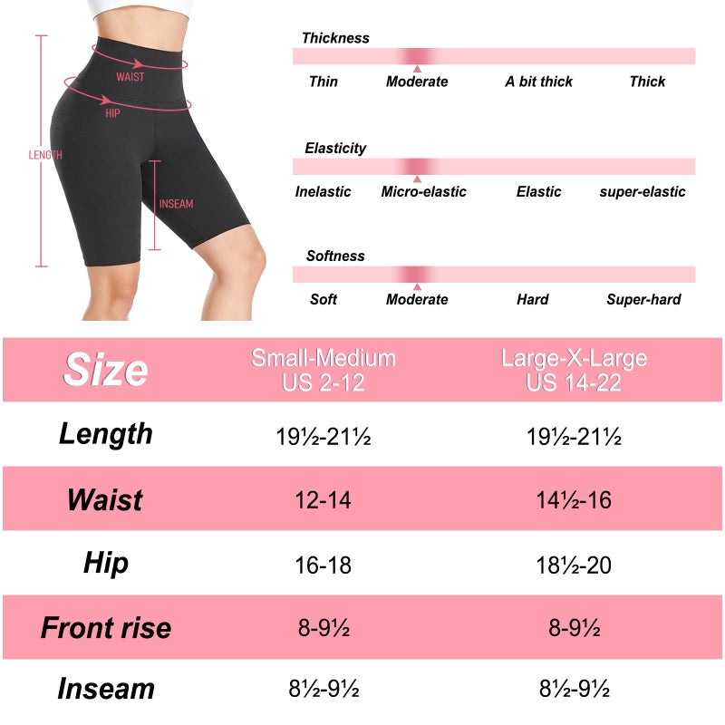 GROTEEN 7 Pack Biker Shorts for Women -5'' High Waisted Tummy Control Workout Yoga Spandex Shorts - Image 5