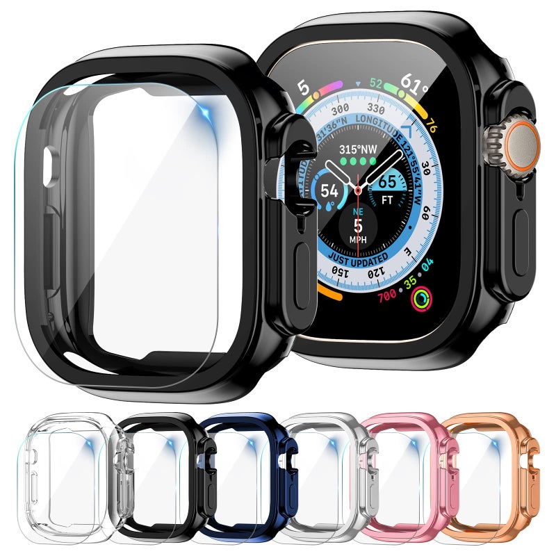 Excefore Apple Watch Ultra 49mm Soft TPU Waterproof Anti-Scratch Protective Case with Screen Protector - Image 1