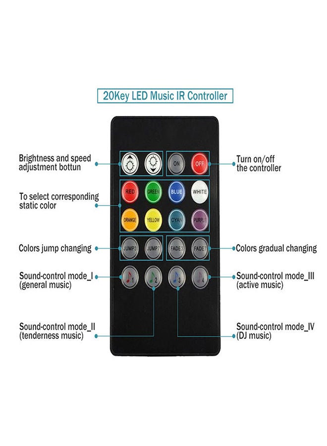 Loquat IR Controller Sound Sensor With Remote Control Black - Image 5