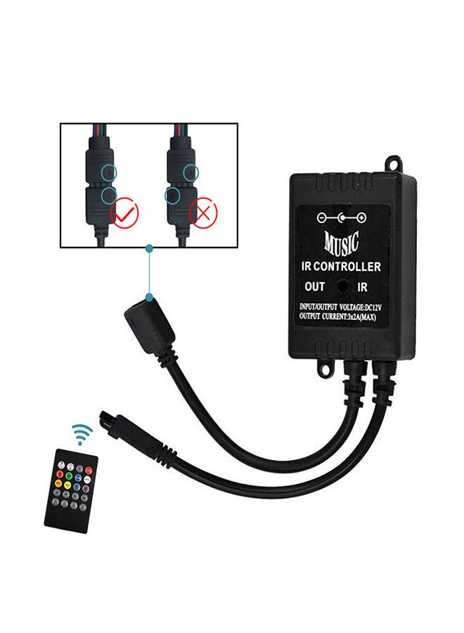 Loquat IR Controller Sound Sensor With Remote Control Black - Image 4
