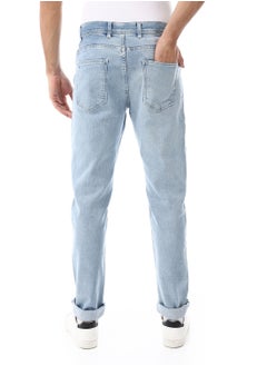 Andora Fly Zipper Button Closure Straight Jeans Pants_Snowy  - Image 3