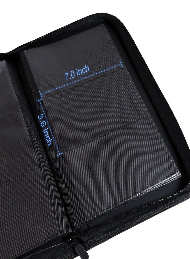WITHYU Banknote Collection Album with 180 Pockets - WITHYU Ringless Currency Organizer with Clear Non-PVC Sleeves for Banknotes, Bills, Tickets, and Collectibles (Black) - Image 3