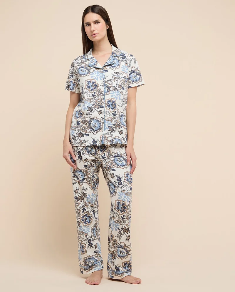 أر أند بي Printed Pyjama Set