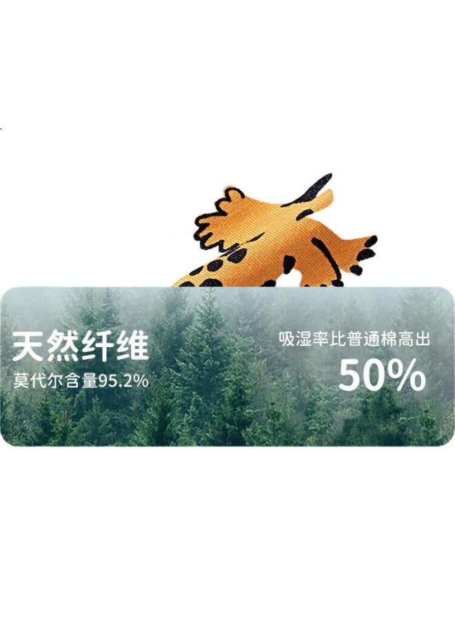 Top melon سترة دنج غواجوا للأطفال من مودال للأولاد صيفية رقيقة وقابلة للتنفس سترة كتف متقاطعة سترة للأولاد يمكن ارتداؤها في الخارج بيضاء+زرقاء 150 - Image 3