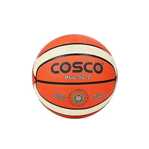 Cosco Rubber Pulse Basketball, Size 7 , Multicolor - Image 1
