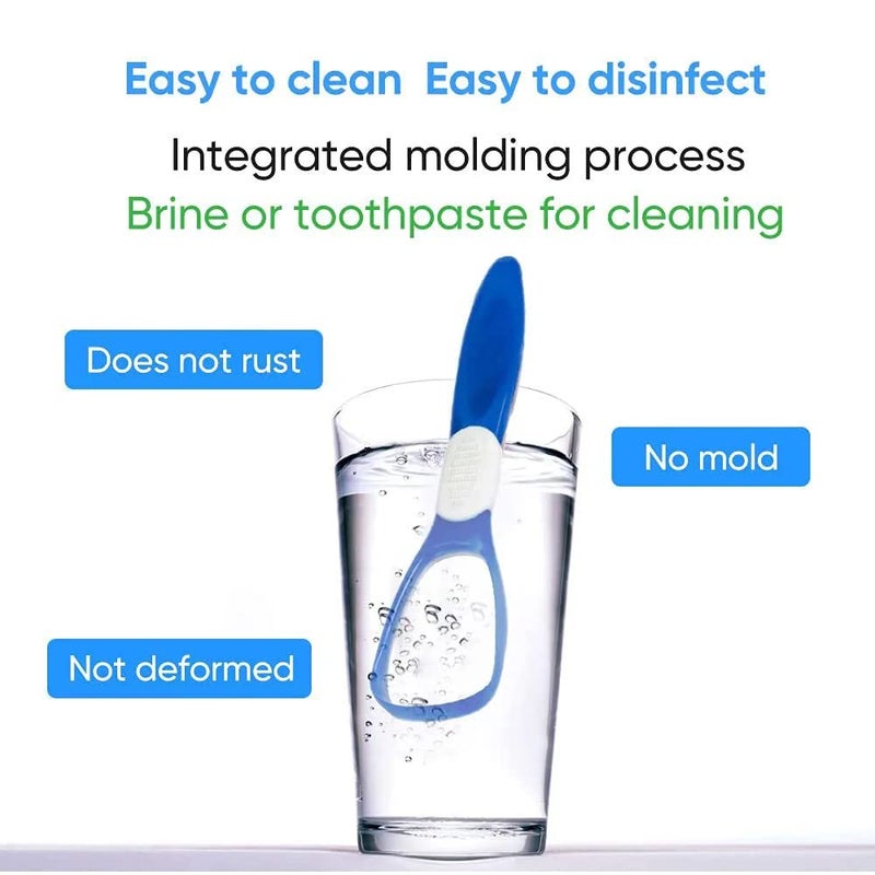 Elecsera Soft Double Action Tongue Cleaner Scrapper For Kids and Adults With Travel Capsule Plastic Tooth brush paste holder flexible design for health, Oral care tool Easy To use 5pcs - Image 5