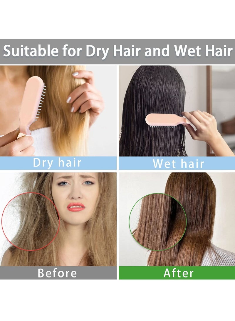 Excefore Hair Brush, 4pcs Folding Mini Portable Collapsable Combs Pocket Hair Brush for All Hair Types for Women Men Family Travel - Image 4