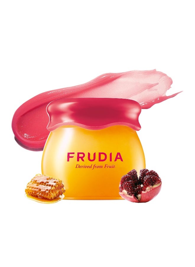 frudia Pomegranate Honey 3-in-1 Lip Balm 10ml — Moisturizing, Plumping & Tinted Lip Care — Glossy Hydrating Lip Balm for Soft, Smooth Lips, 0.33 oz - Image 1