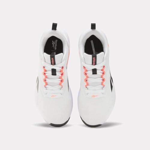 Reebok Women's Nanoflex TR 2 Training Shoes, Footwear White/Core Black/Orange Flare, Women's Size 5 - Image 5