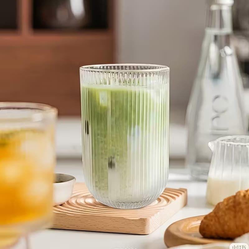 WRINGO 250ML Italian Premium Juice Glasses and Transparent Water Glass Medium Size Tumbler Glasses for Drinking Water and Cocktails, Diamond Design Glass Water Glasses (Lining, Set of 12) - Image 5