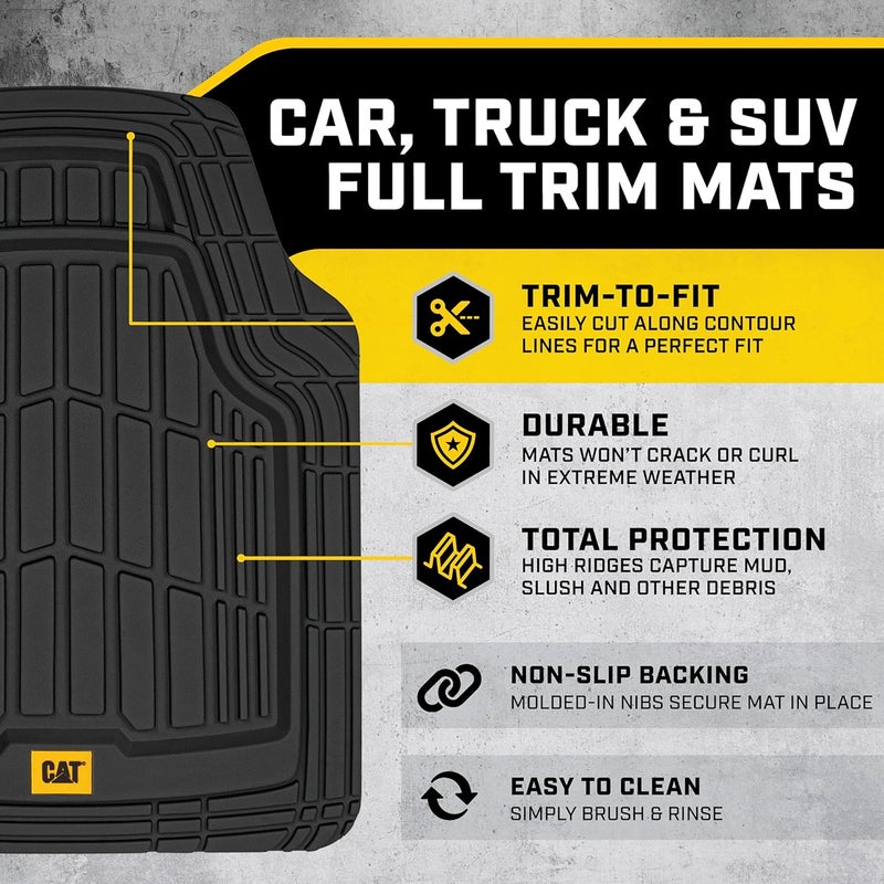 Caterpillar ToughRide Heavy-Duty Rubber Floor Mats - Image 2