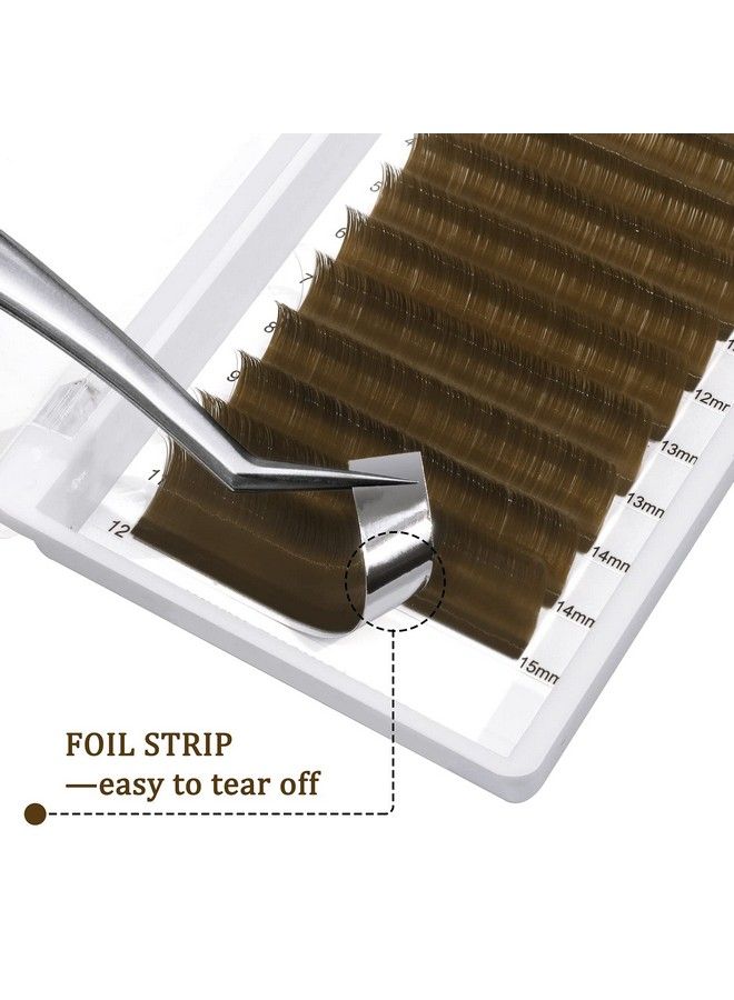 QUEWEL Easy Fan Volume Lashes 07 D Curl Brown Volume Lash Extensions 916mm Mixed Lash Tray Color Lashes Extension Self Fanning 2D10D Volume Eyelash Extensions by QUEWEL (Brown 007 D 916mm) - Image 5