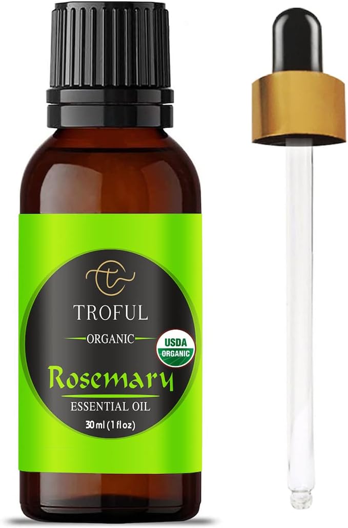 Organic Rosemary Essential Oil -100% Pure Natural USDA Organic Essential Oil for Aromatherapy, Diffusers, DIY, Skin, Hair, Body Care - 30 ML - Image 1