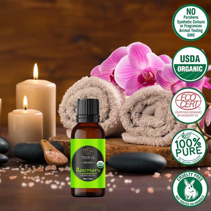 Organic Rosemary Essential Oil -100% Pure Natural USDA Organic Essential Oil for Aromatherapy, Diffusers, DIY, Skin, Hair, Body Care - 30 ML - Image 2
