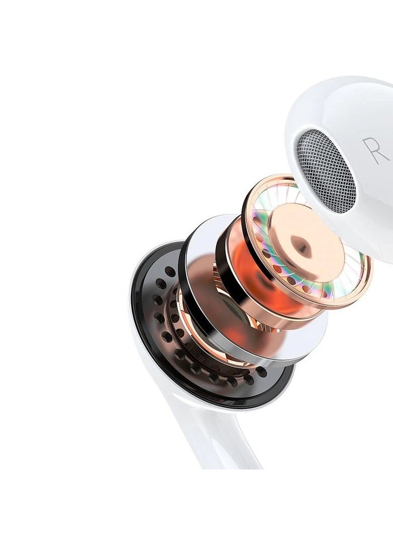 Dudao X14PROT-W1 in-ear headphones with C TYPE connector white - Image 4