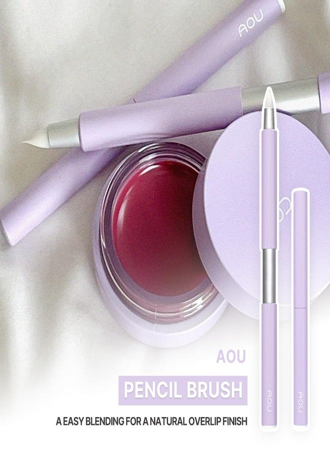 AOU PENCIL BRUSH Compact & Retractable Design for Easy Carry with Pointed Tip for Various Uses, Valentine's Day Gifts for Woman - Image 2