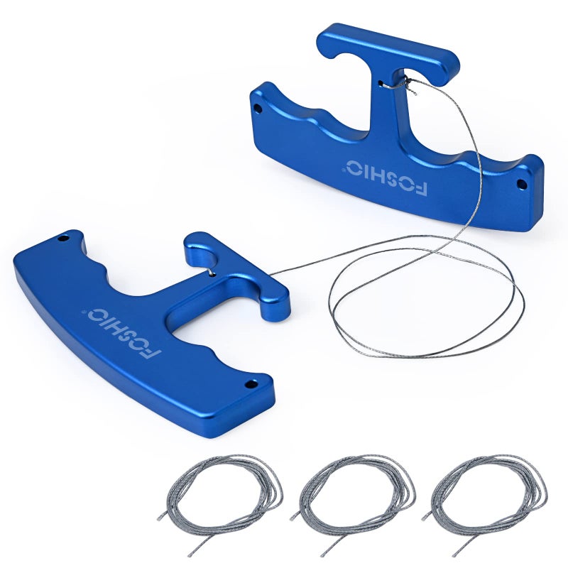 FOSHIO PlateLine Remover Aluminum Alloy Car Surface Logo Emblem Remover with Extra 3PCS 60CM PE Cables for Window Film Installation