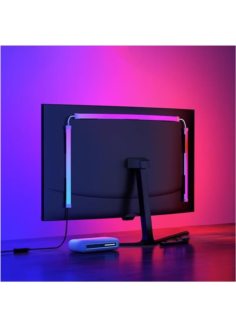 JAKTK Monitor Led Backlight 24 Inch Led Strip Lights Sync with Screen Color or Music RGB Computer Light Bar Behind Monitor Supports Pc or Mac - Image 1