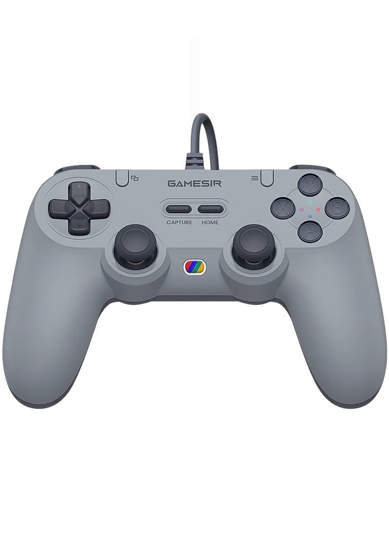 Classic Gamepad GameSir Tegenaria Lite Wired Game Controller for Switch, Android, iOS, PC, Steam With Retro 90s Design, Hall Effect Sticks, 1000Hz Polling Rate, Dual Rumble Motors, Mappable Back Buttons, Ultra-Low Latency, Ergonomic Design -Serene