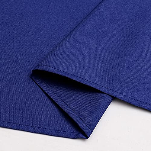 Wewoch Royal Blue Rectangle Tablecloth Water Resistant Washable Polyester Table Cloth for Dining,Kitchen, Parties Weddings and Outdoor Use 52 Inch by 70 Inch - Image 5