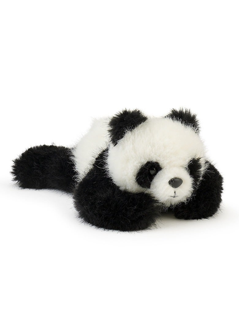 BRIXSPARK Adorable Mini Soraya Panda Stuffed Animal - Playful Ease - Timeless Companions - White&Black 18cm - Image 1
