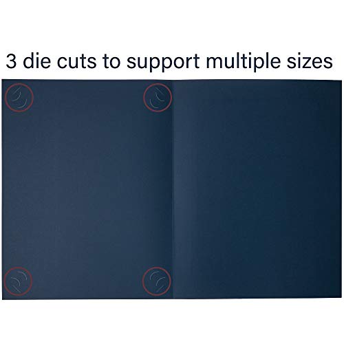 Limited Papers (TM). Certificate Folder, Cover, 9.5 x 12.3/4 Inch Folded, with Die Cut Corners, Designed to Hold Letter Size 8.5 x 11 Inch, 8" x 10", and A4 (8.27" x 11.66") (Burgundy) (5 Pcs.) - Image 4