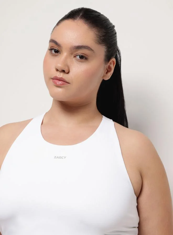 ZAECY Sports Bra – Pearl White