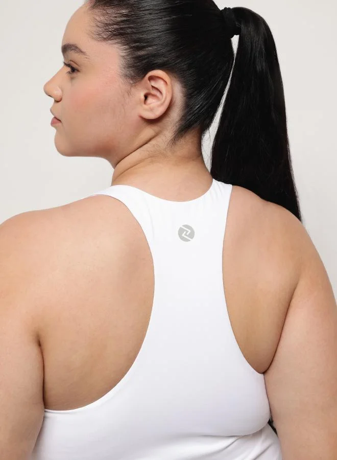 ZAECY Sports Bra – Pearl White