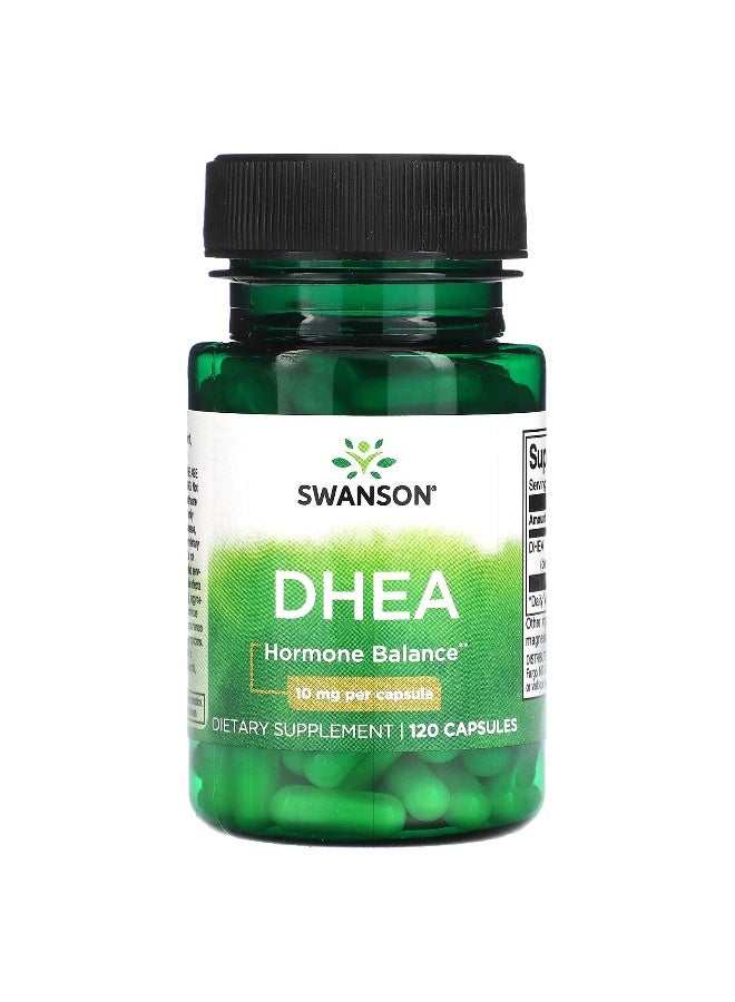 SWANSON Swanson, DHEA, 10 mg, 120 Capsules  - Image 1