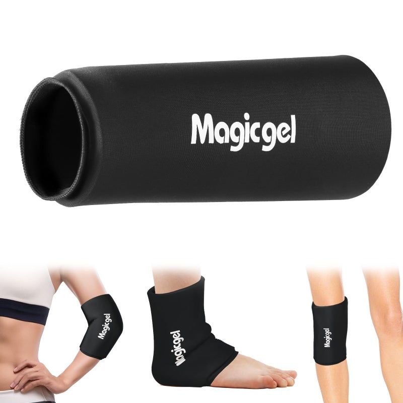 Magic Gel Elbow Ice Pack Wrap â€“ Reusable Knee and Arm Sleeve - Hot & Cold Freeze Therapy Wrap for Targeted Areas â€“ Compact Compression Fit for Knees, Calf, Joints, Tennis - Image 1