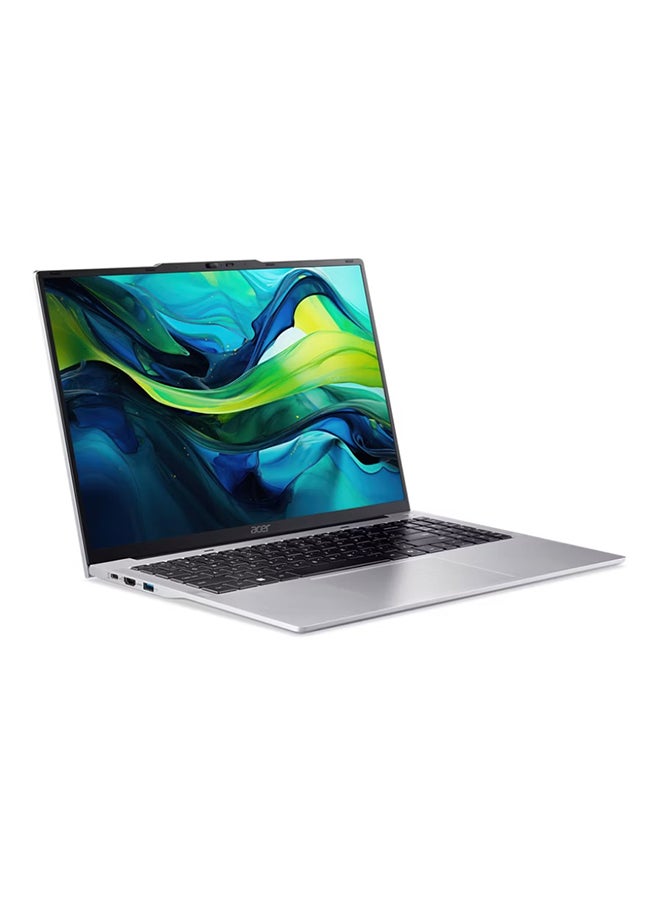 أيسر لابتوب Aspire Lite AL16 بشاشة WUXGA مقاس 16 بوصة (1920×1200)، معالج Core i5-1334U، ذاكرة وصول عشوائي 8 جيجابايت DDR5، قرص صلب SSD سعة 512 جيجابايت، معالج رسومات Intel UHD، نظام تشغيل DOS (بدون ويندوز)، يدعم اللغتين الإنجليزية والعربية، لون فضي الإنجليزية/العربية - Image 3
