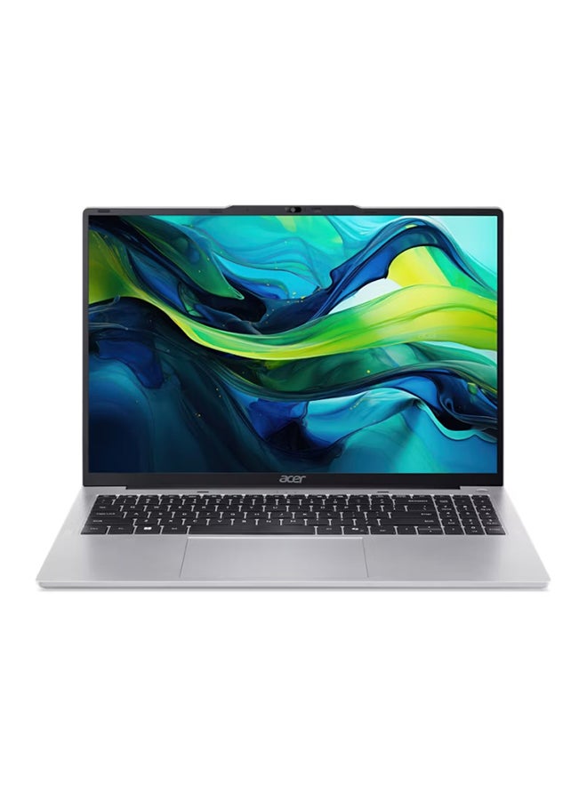 أيسر لابتوب Aspire Lite AL16 بشاشة WUXGA مقاس 16 بوصة (1920×1200)، معالج Core i5-1334U، ذاكرة وصول عشوائي 8 جيجابايت DDR5، قرص صلب SSD سعة 512 جيجابايت، معالج رسومات Intel UHD، نظام تشغيل DOS (بدون ويندوز)، يدعم اللغتين الإنجليزية والعربية، لون فضي الإنجليزية/العربية - Image 2