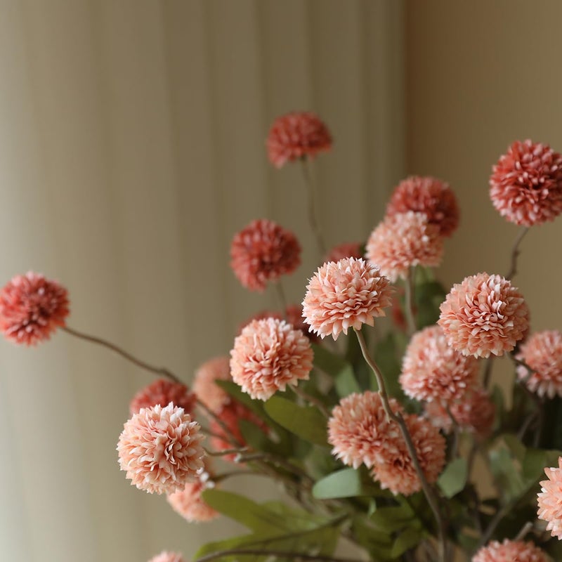 Laelfe 5pcs Dandelion Artificial Flowers Bridal Bouquet Wedding Home Party Decor - Image 5