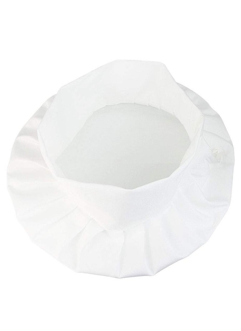 SYOSI 2Pcs Chef Hat Adjustable Elastic Kitchen Chef Cap with Breathable Cotton White Uniforms Cooking Hat for House Hotel Restaurant  - Image 3