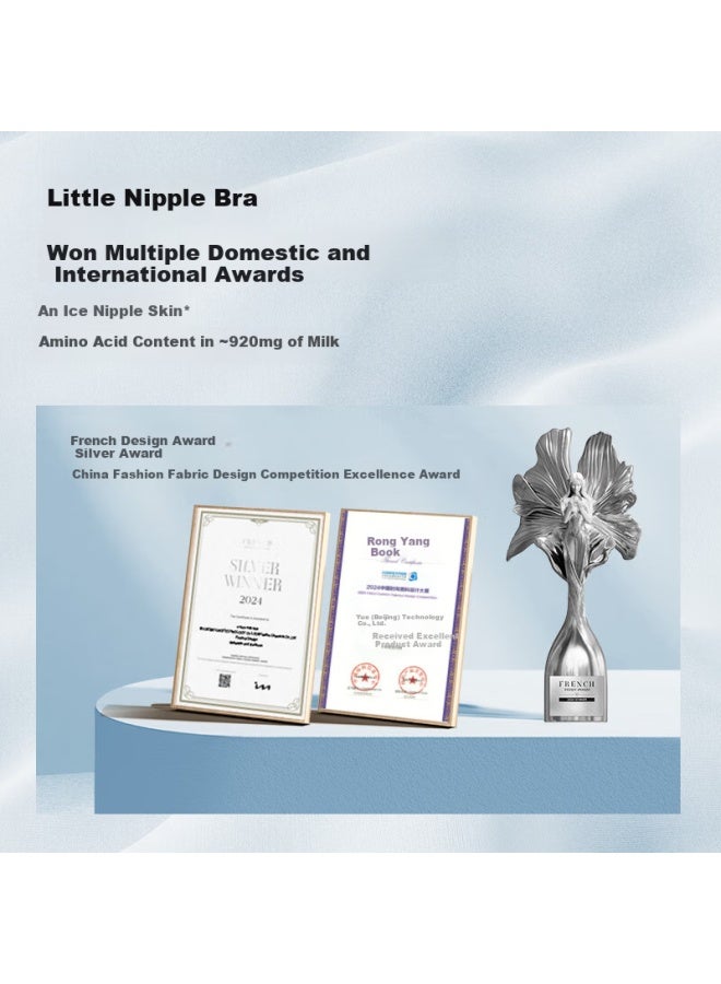Ubras Seamless Lightly Padded Bralette Invisible Traceless Bra Women's Foundation Liquid Bare Back Hook - Image 1