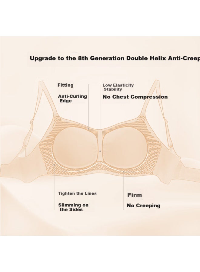 Ubras Seamless Lightly Padded Bralette Invisible Traceless Bra Women's Foundation Liquid Bare Back Hook - Image 4