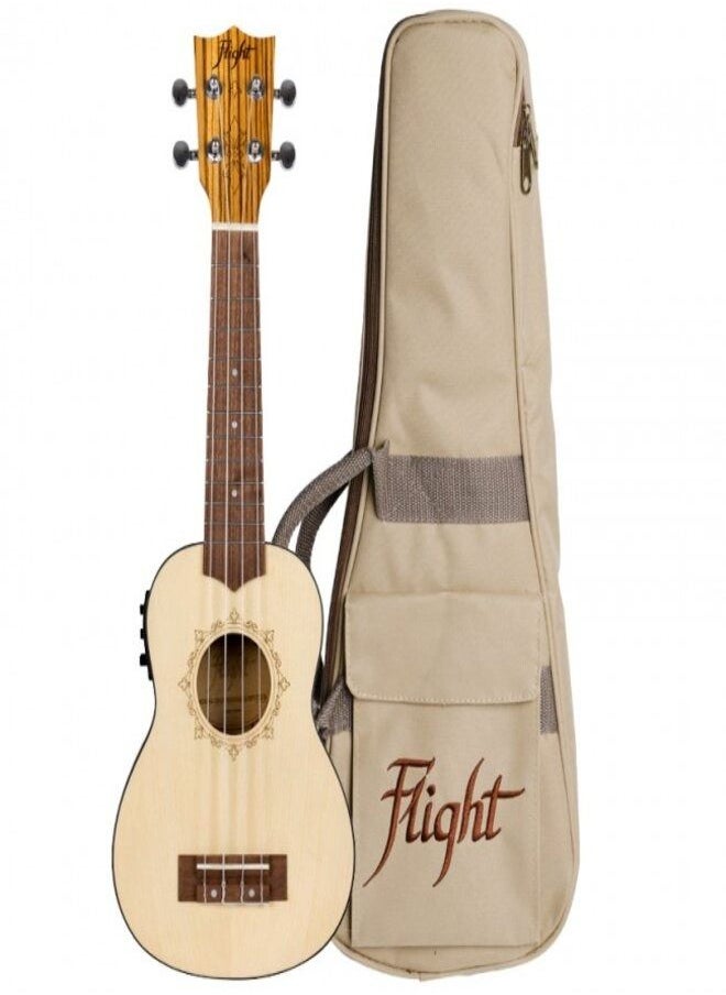 FLIGHT DUS320EQSPZEB - SOPRANO UKULELE WITH BAG 