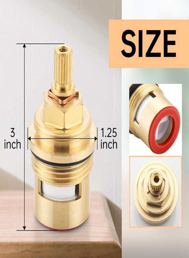 Liberflow Faucet Cartridge Replacement for Kohler 1000187 1000188, Used in Deck Faucets with 3/4 inch Valves, 2 Pack Ceramic Valve Faucet Replacement Parts (2 Pack 1000187+1000188) - Image 5
