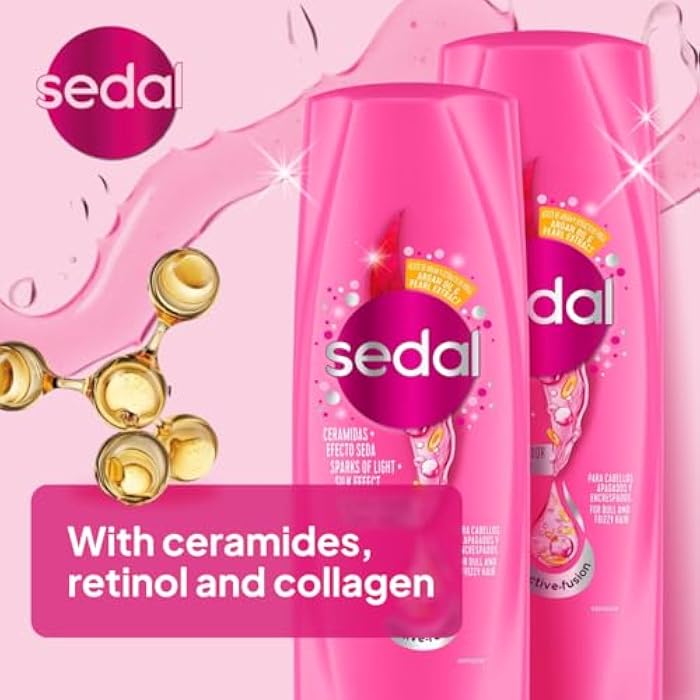 Sedal Conditioner for Dull & Frizzy Hair with Ceramides & Silk Effect for Shiny, Smooth Hair, 350 ml, Pack of 3 - Image 3