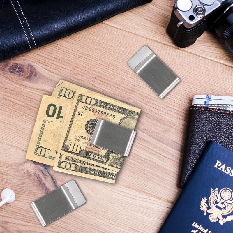 Titanium Card Holder Slim Minimalist Wallet With Money Clip - Solid Lightweight Design Secure Cash Organizer For Men Graduation Gift - Image 5