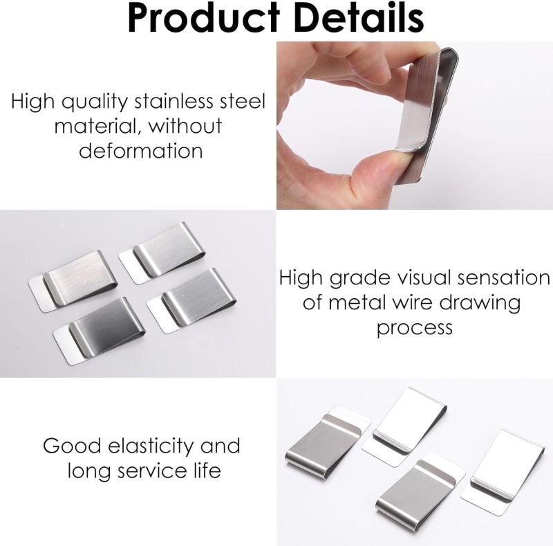 Titanium Card Holder Slim Minimalist Wallet With Money Clip - Solid Lightweight Design Secure Cash Organizer For Men Graduation Gift - Image 3
