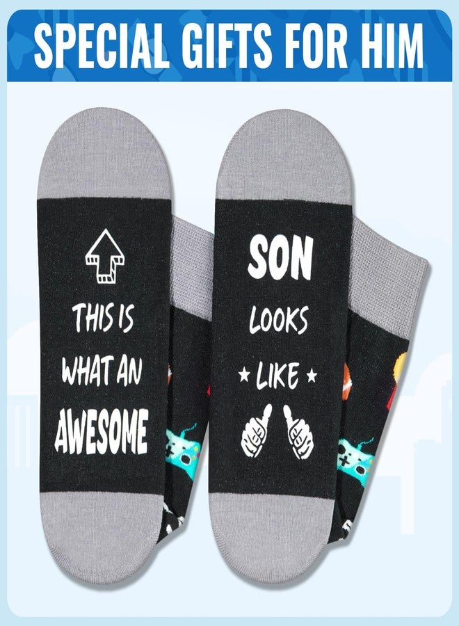 Happy Pop HAPPYPOP Funny Gifts for Adult Son - Bonus Son Birthday Gifts from Mother Father, Funny Men Socks - Image 4