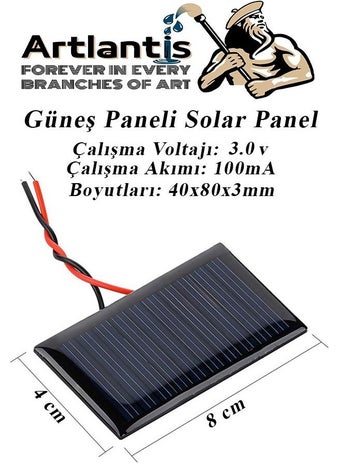 Solar Panel Solar Panel 4x8 cm 3 Volt 100 Ma 1 Piece Solar Energy School Class Experiment Studies - pzsku/Z0DA3C7AB09432AF8F836Z/45/_/1725723108/3b324c8c-1729-41c3-8414-f41b780fb5f3