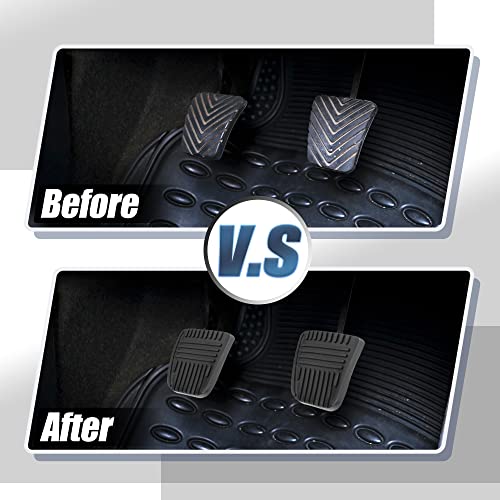 ACROPIX Anti-Slip Clutch Brake Pedal Cover Car Pedal Cover Fit for Toyota 4Runner - Pack of 2 Black - Image 4
