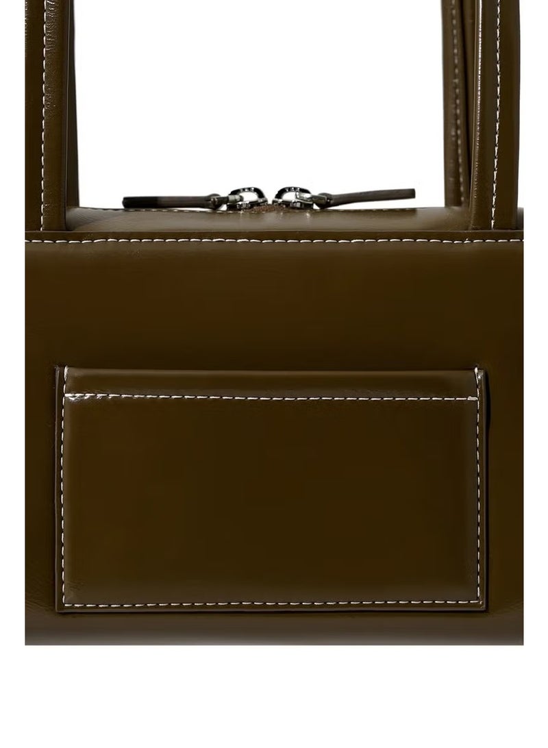 ستاند حقيبة كتف جلدية لحمل زيت الحامل - Image 4