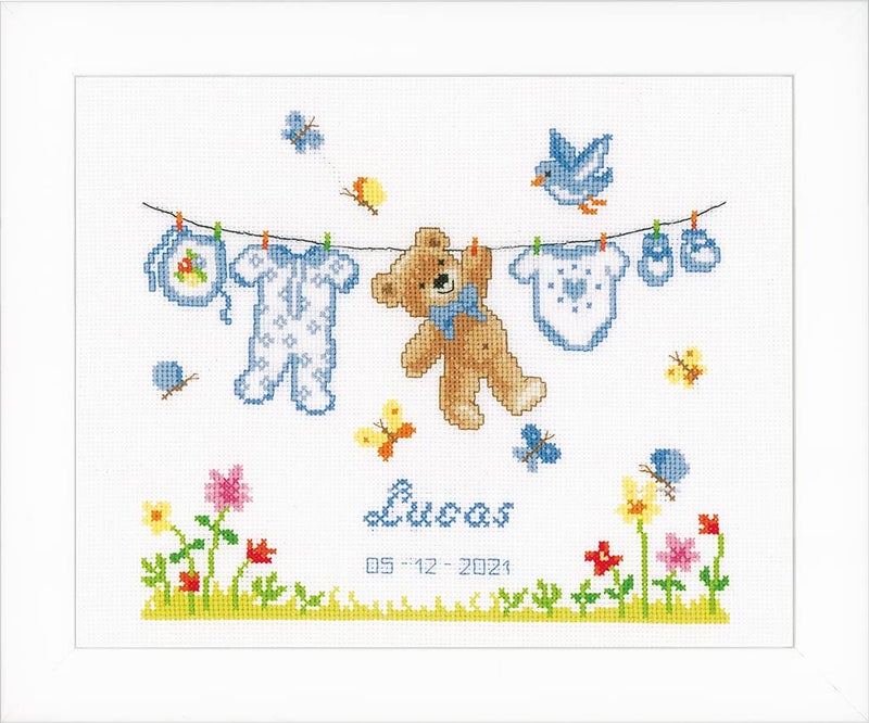 Vervaco Cross Stitch, Birth Bear (14 Count) - Image 4