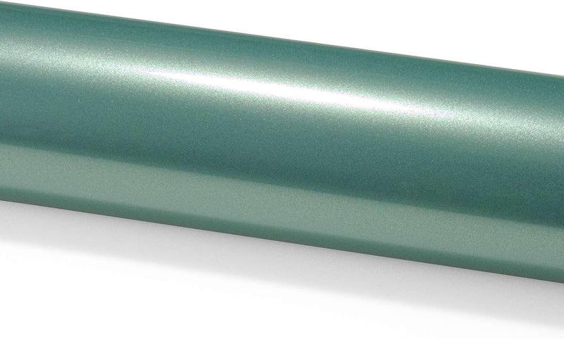 EZAUTO WRAP 12"x60" (قدم واحد × 5 أقدام) فيلم تغليف سيارات ذاتي اللصق من الفينيل فائق اللمعان المعدني باللون الأخضر الفيردي PET، تقنية إزالة الهواء الخالية من الفقاعات مع مجموعة الأدوات - Image 3