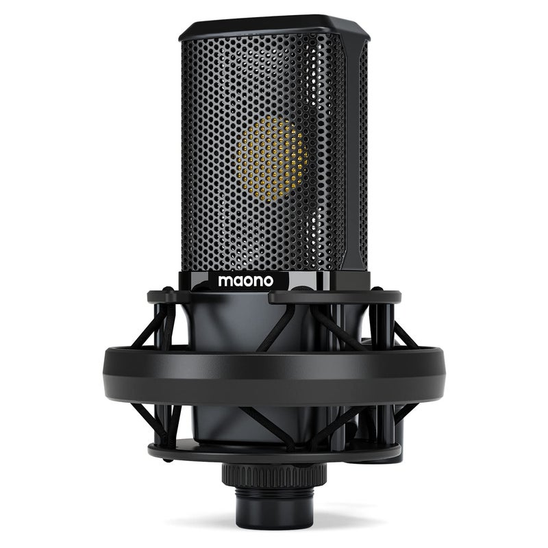 MAONO XLR Condenser Microphone with 34mm Large Diaphragm, Professional Cardioid Studio Mic for Podcasting, Recording, Streaming, Vocals, Voice Over, Music, ASMR(PM500) - Image 1