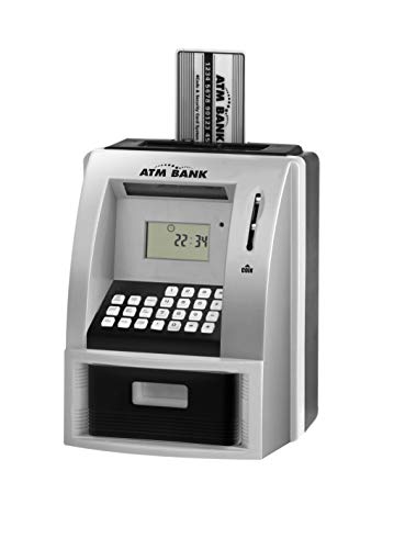 LIKE Toy Talking ATM Bank ATM Machine Savings Bank for Kids –Works like a Real one- Deposit, Withdraw, Debit Card, Saving Target, Timer and Clock - Image 1